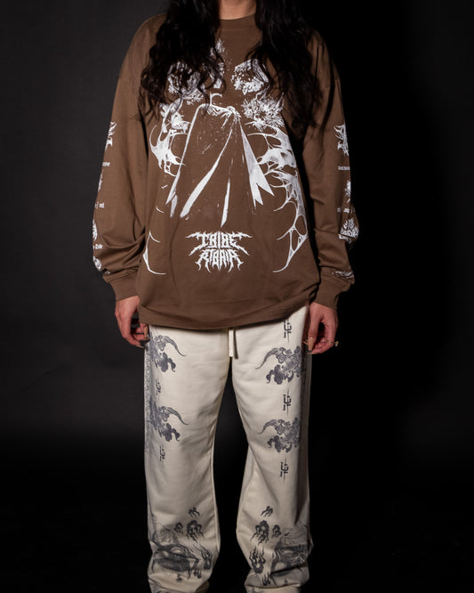 FALL OF GOTHAM 'LIMITED' CLASSIC L/S TEE IN BROWN
