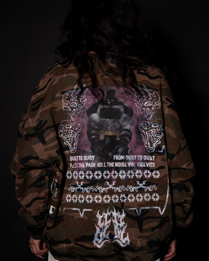 ABSOLUTE BATMAN '1 OF 50' HVYWT OVERSIZED CAMO CREWNECK