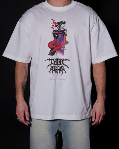 JOKER & HARLEY | RCL '97 SERIES' OVERSIZED TEE IN WHITE