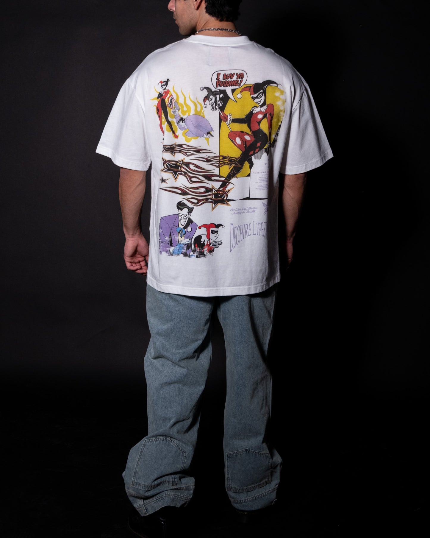 JOKER & HARLEY | RCL '97 SERIES' OVERSIZED TEE IN WHITE