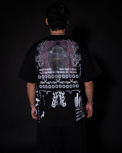 ABSOLUTE BATMAN '1 OF 500' OVERSIZED TEE IN BLACK