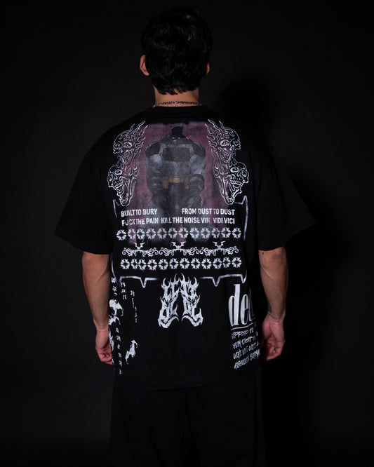 ABSOLUTE BATMAN '1 OF 500' OVERSIZED TEE IN BLACK