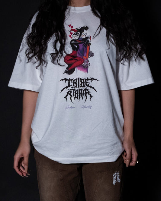 JOKER & HARLEY | RCL '97 SERIES' OVERSIZED TEE IN WHITE