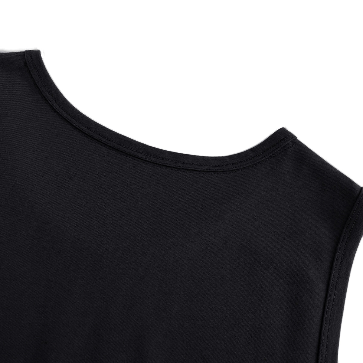 BLOOD RED JERSEY COMBED LOOSE FIT TANK TOP