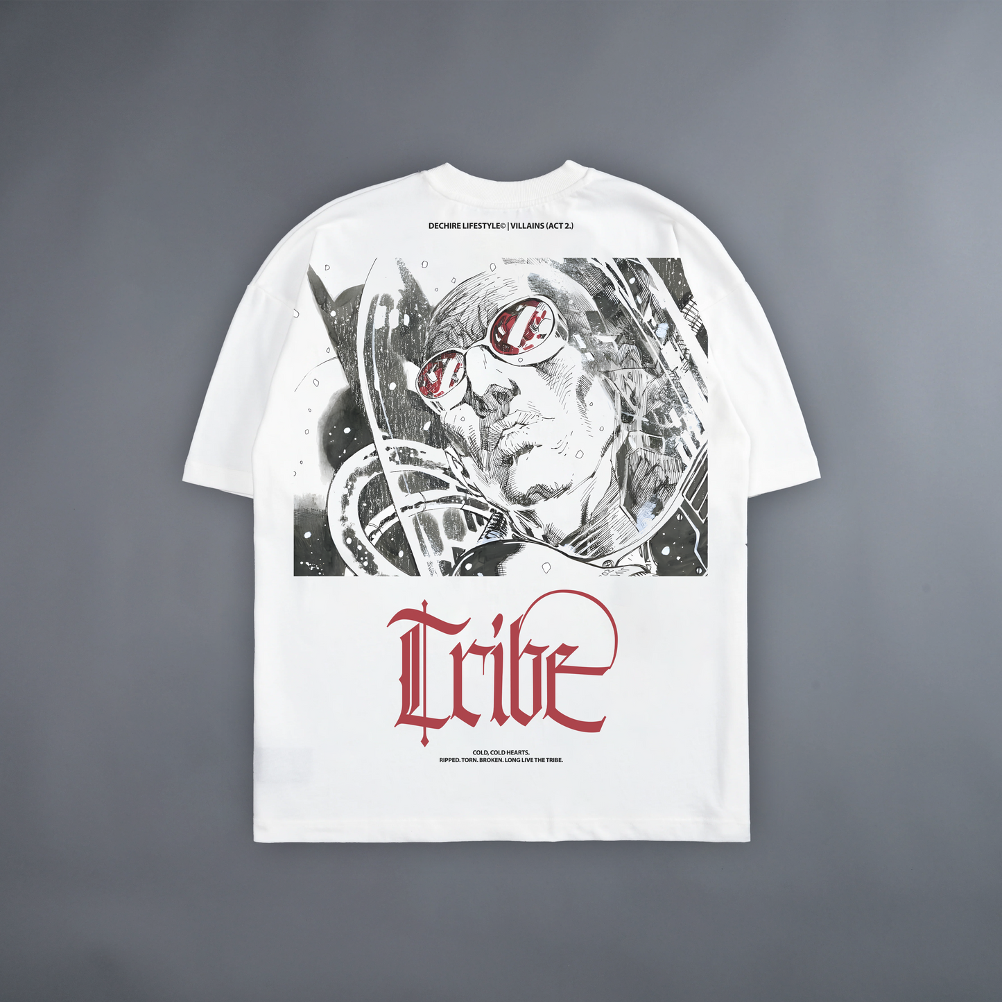 TEK MR. FREEZE: COLD, COLD HEARTS. 'LIMITED' 8.5oz LA:MADE WGD TEE IN WHITE