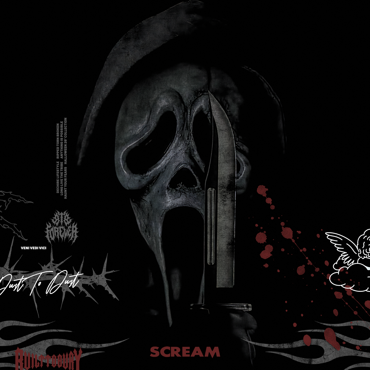 SCREAAAAM '1 OF 500' OS TEE IN BLACK