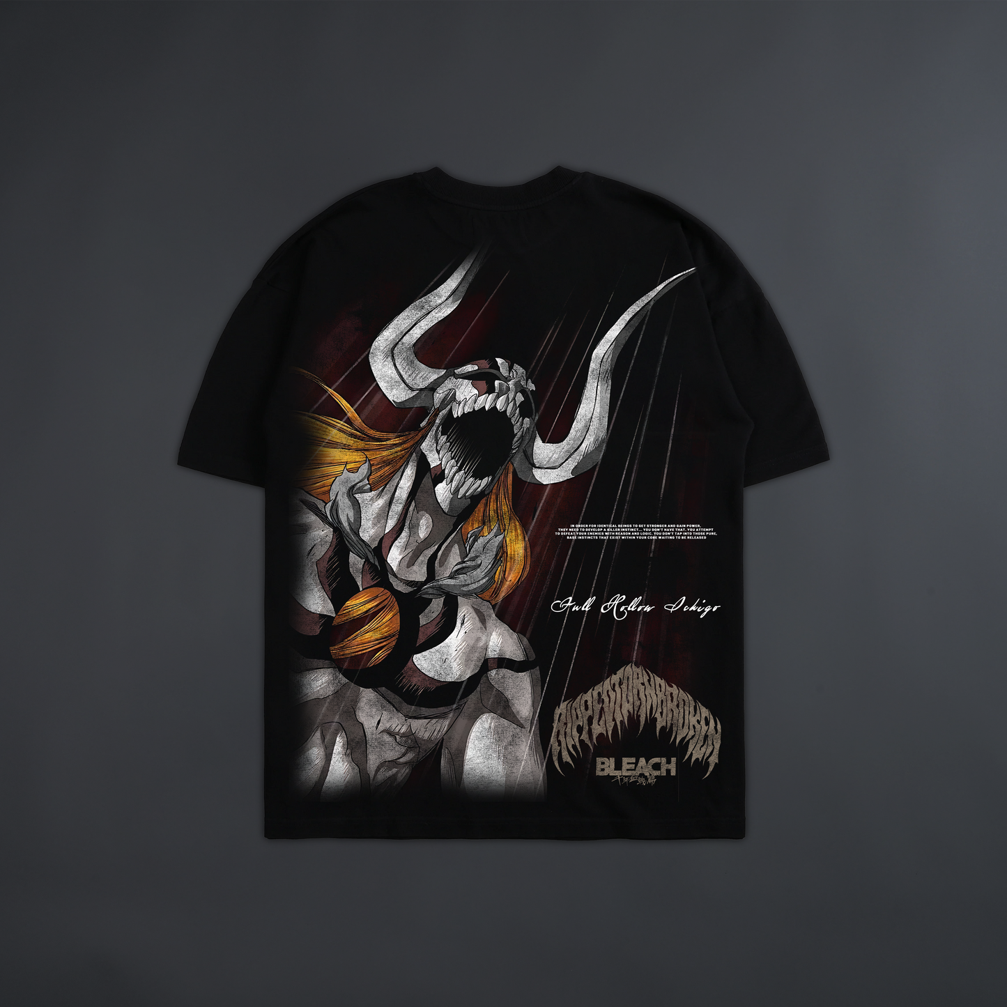 FULL HOLLOW 'LIMITED' OVERSIZED TEE IN BLACK