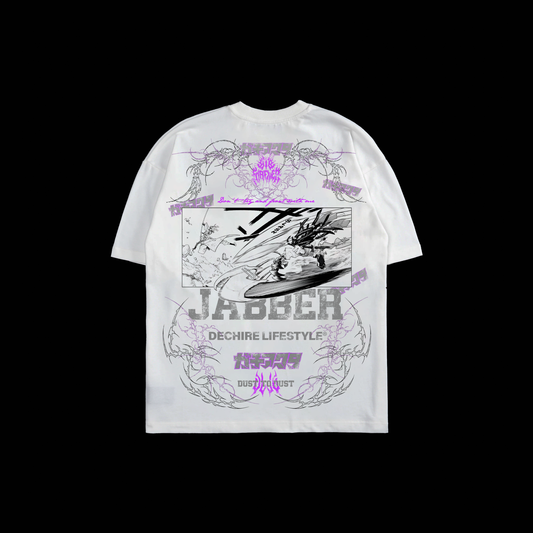 JABBER | GACHIAKUTA 'LIMITED' OS TEE IN WHITE