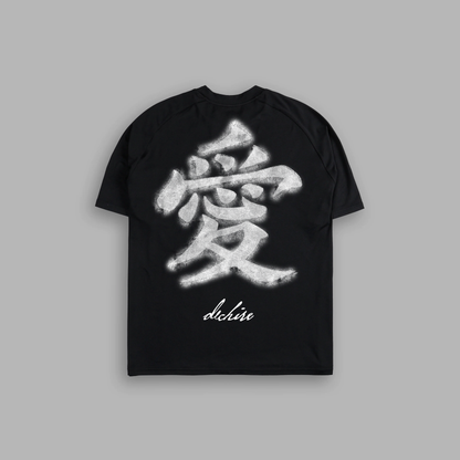 LOVE KANJI 'LIMITED' DL:MADE COMPRESSION TEE IN MIDNIGHT