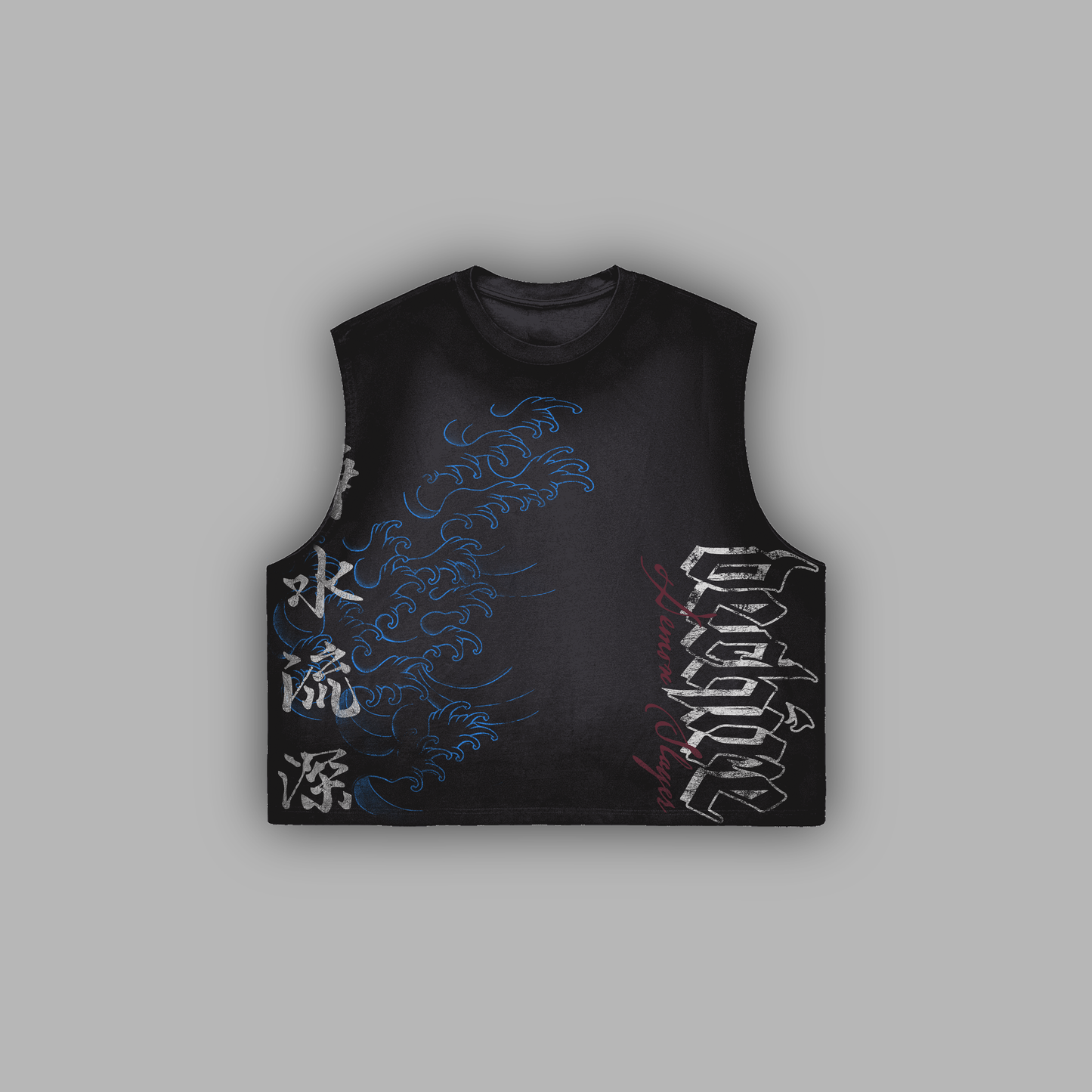 WATER HASHIRA '1 OF 50' BOXY WASHED MUSCLE TANK