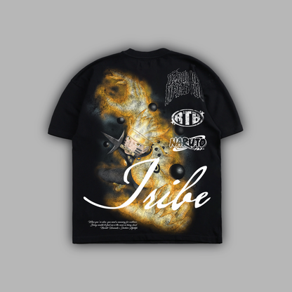 NINE-TAILS CHAKRA 'LIMITED' OVERSIZED TEE IN BLACK