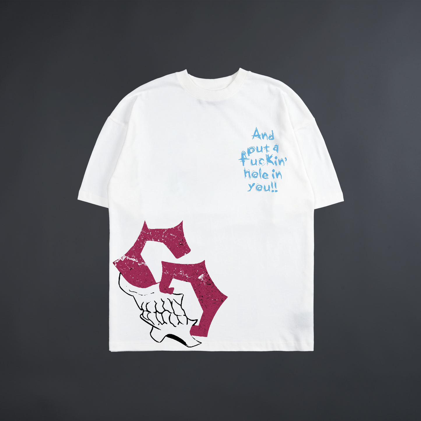 GRIMMJOW OVERSIZED TEE IN WHITE (SOA24® EDITION)