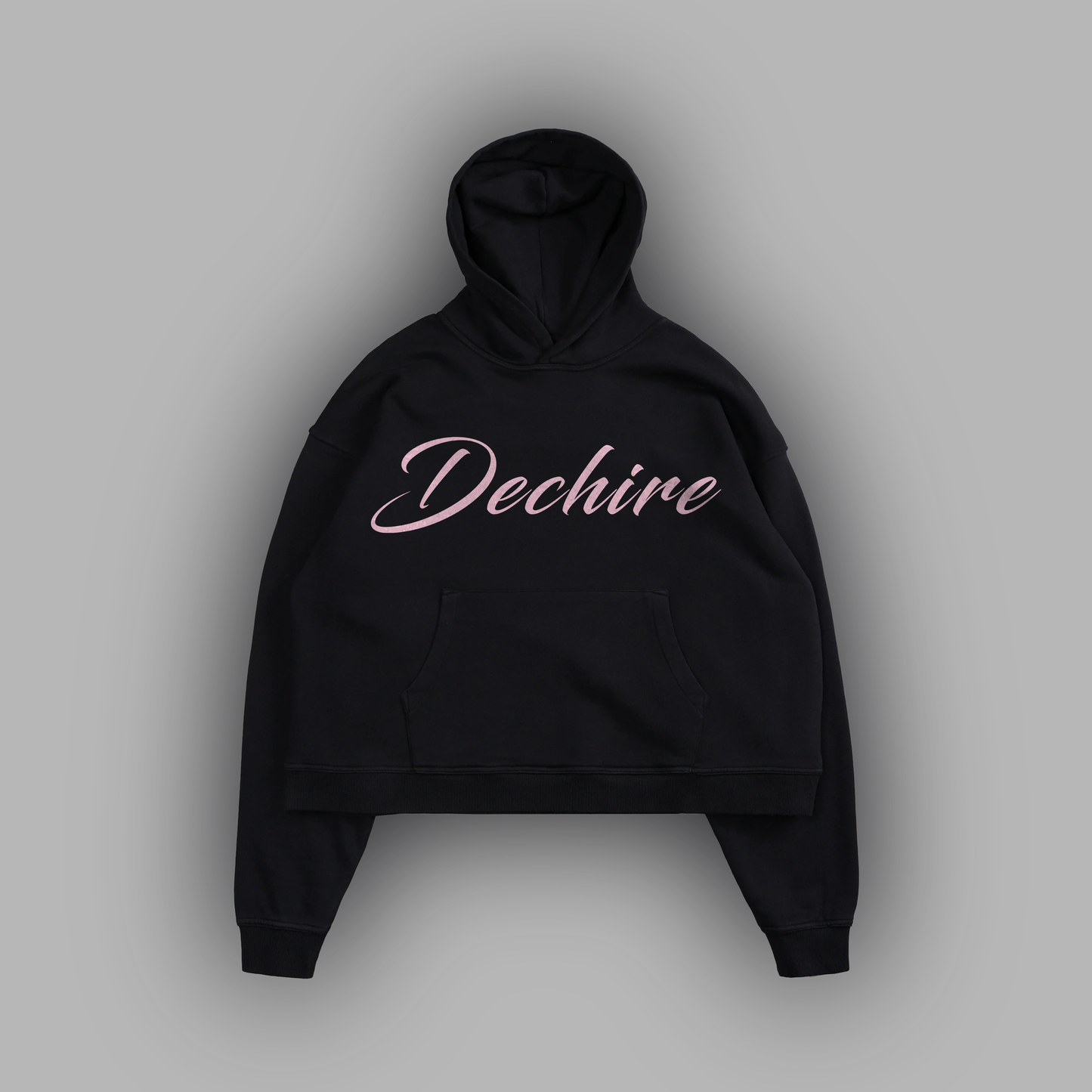 HINATA: EVOLUTION "LIMITED" BOX CUT HOODIE IN CHARCOAL