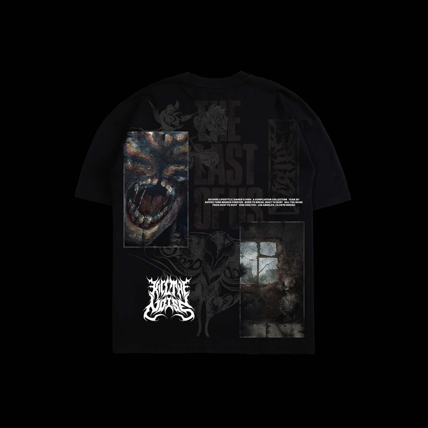 LOU | LOST IN DARKNESS 'LIMITED' OS TEE IN BLACK