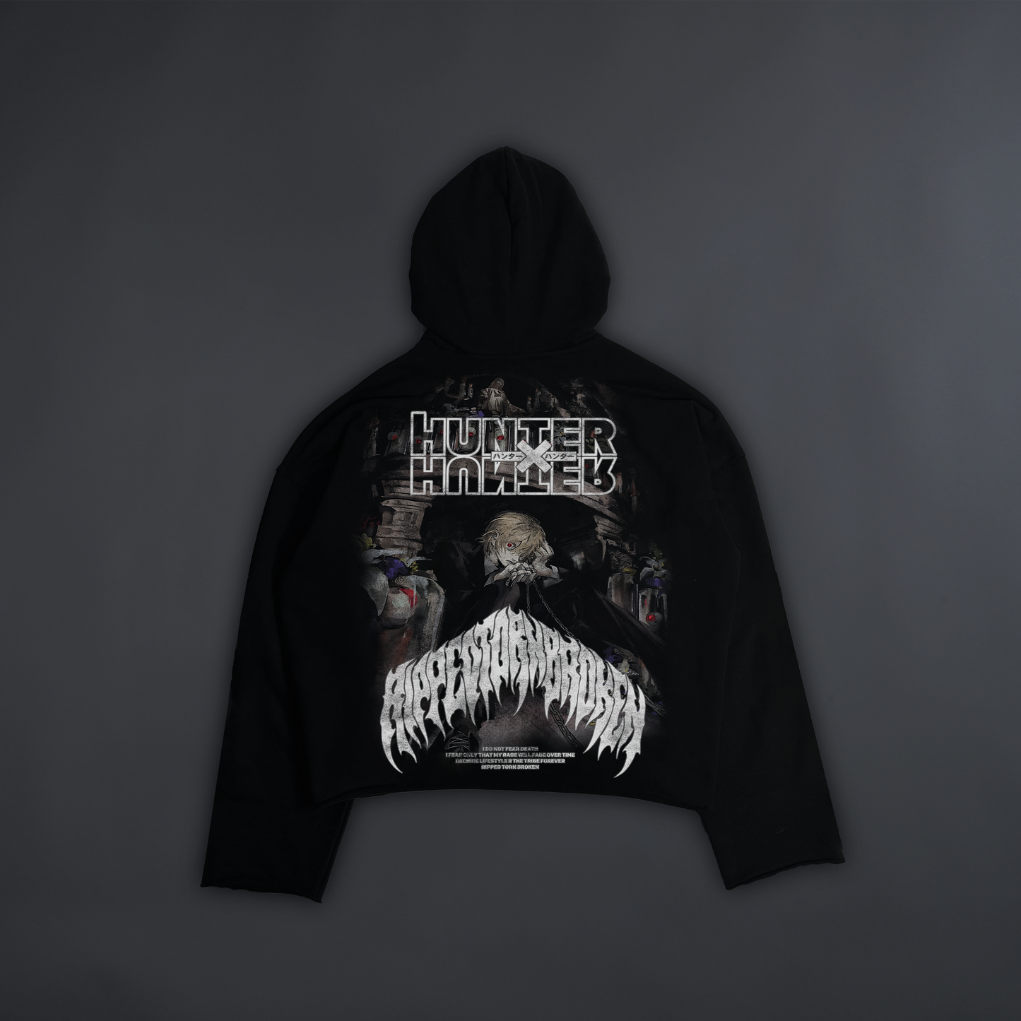 KURAPIKA: ZODIACS OVERSIZED RAW EDGE DL:MADE HOODIE