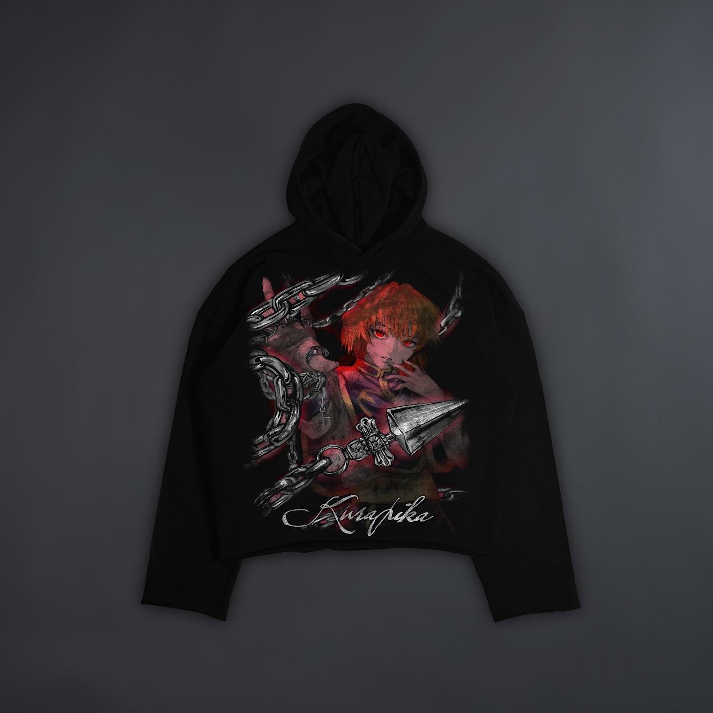 KURAPIKA: ZODIACS OVERSIZED RAW EDGE DL:MADE HOODIE