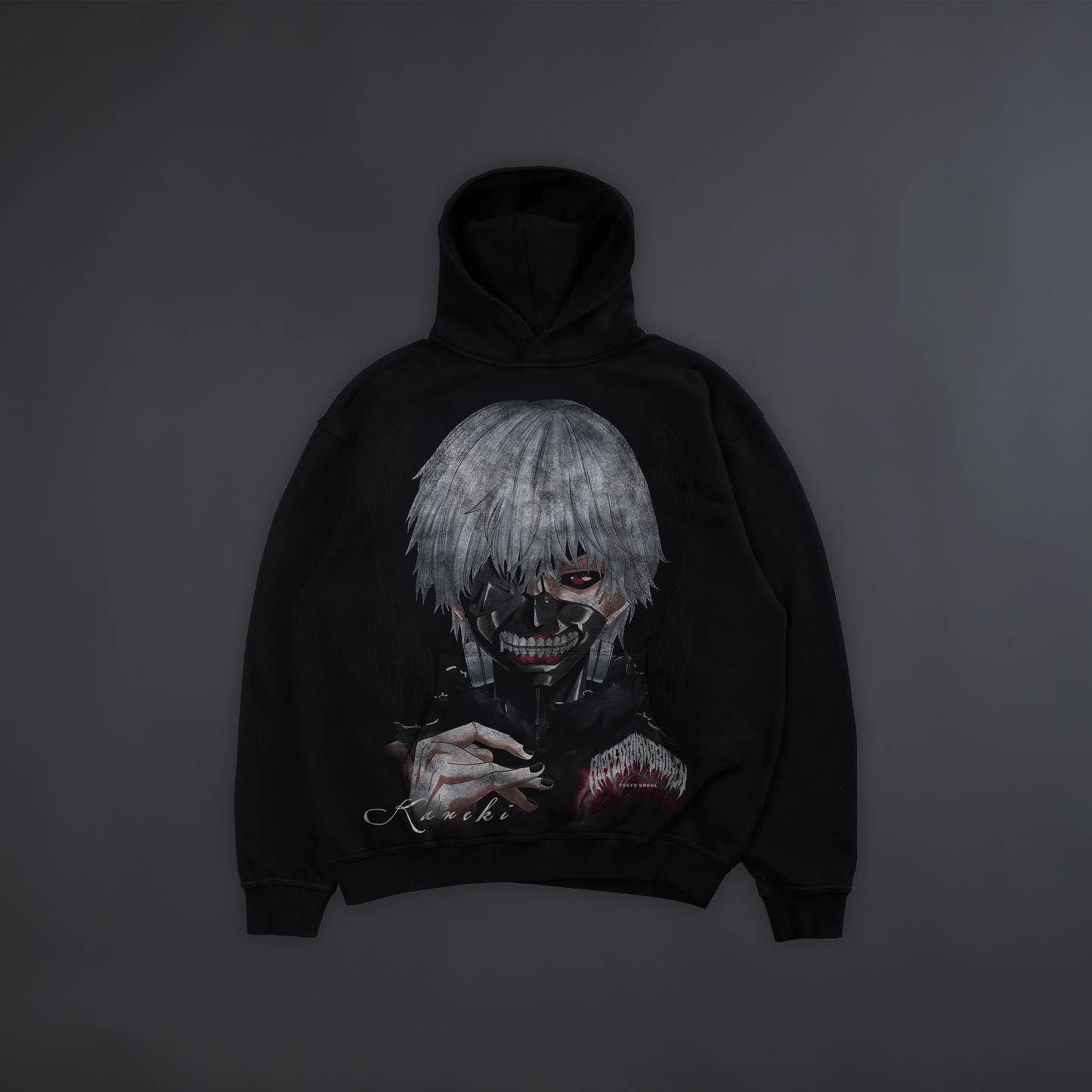 KANEKI: KAKUJA KAGUNE '1 OF 100' 4060 TERRY HOODIE IN MIDNIGHT