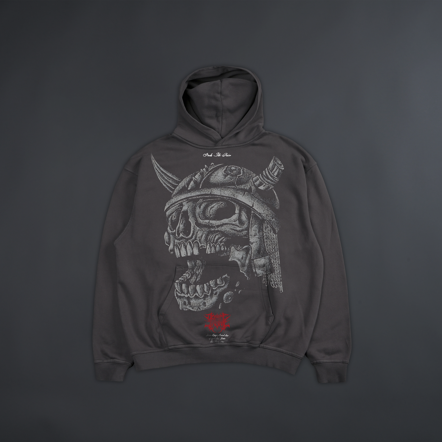 VINLAND SAGA DL:MADE 4060 TERRY OS HOODIE IN ASH & STEEL