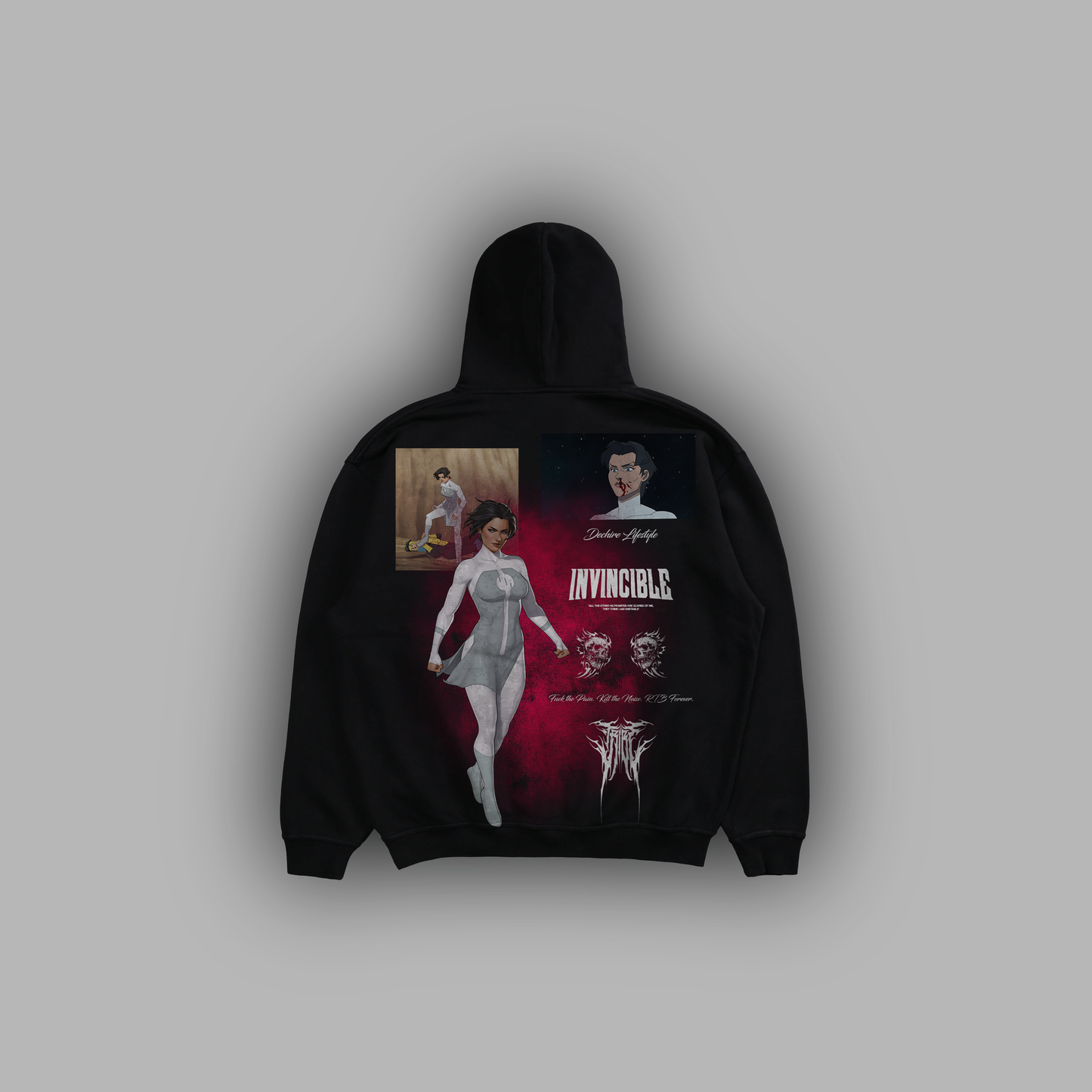 S2E7 I'M NOT GOING ANYWHERE 'LIMITED' POCKETLESS FLEECE BOXY HOODIE