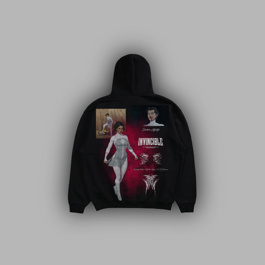 S2E7 I'M NOT GOING ANYWHERE 'LIMITED' POCKETLESS FLEECE BOXY HOODIE