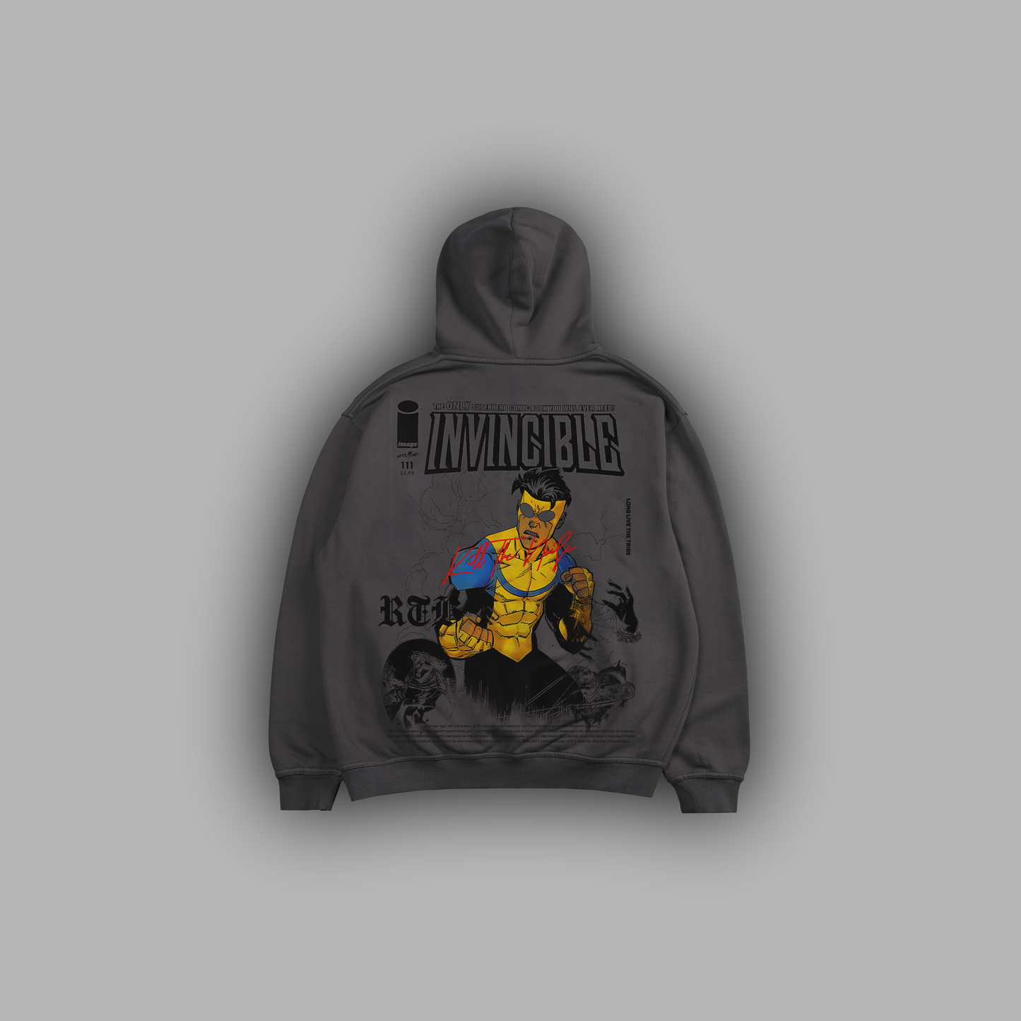 ISSUE 111 'LIMITED' POCKETLESS FLEECE BOXY HOODIE