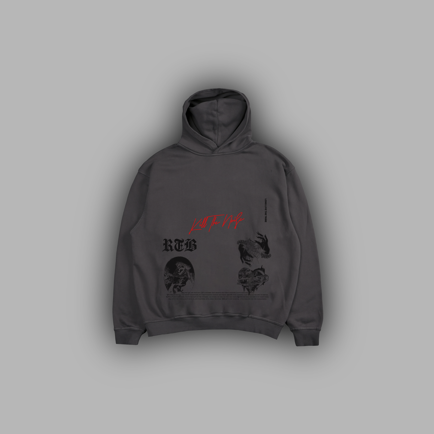 ISSUE 111 'LIMITED' POCKETLESS FLEECE BOXY HOODIE