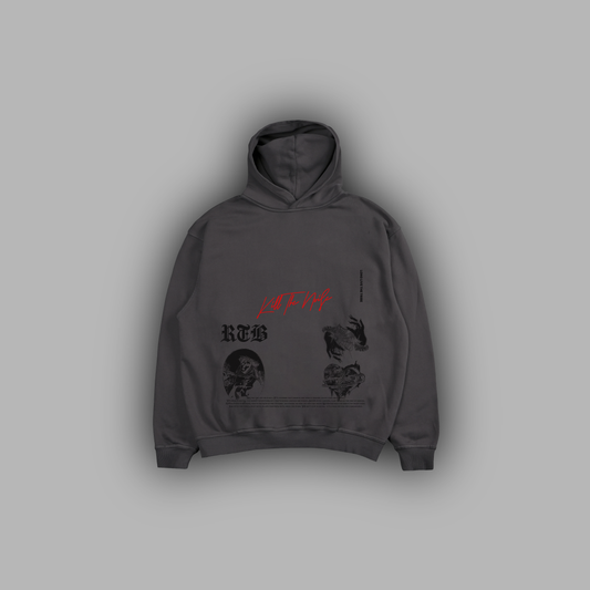 ISSUE 111 'LIMITED' POCKETLESS FLEECE BOXY HOODIE