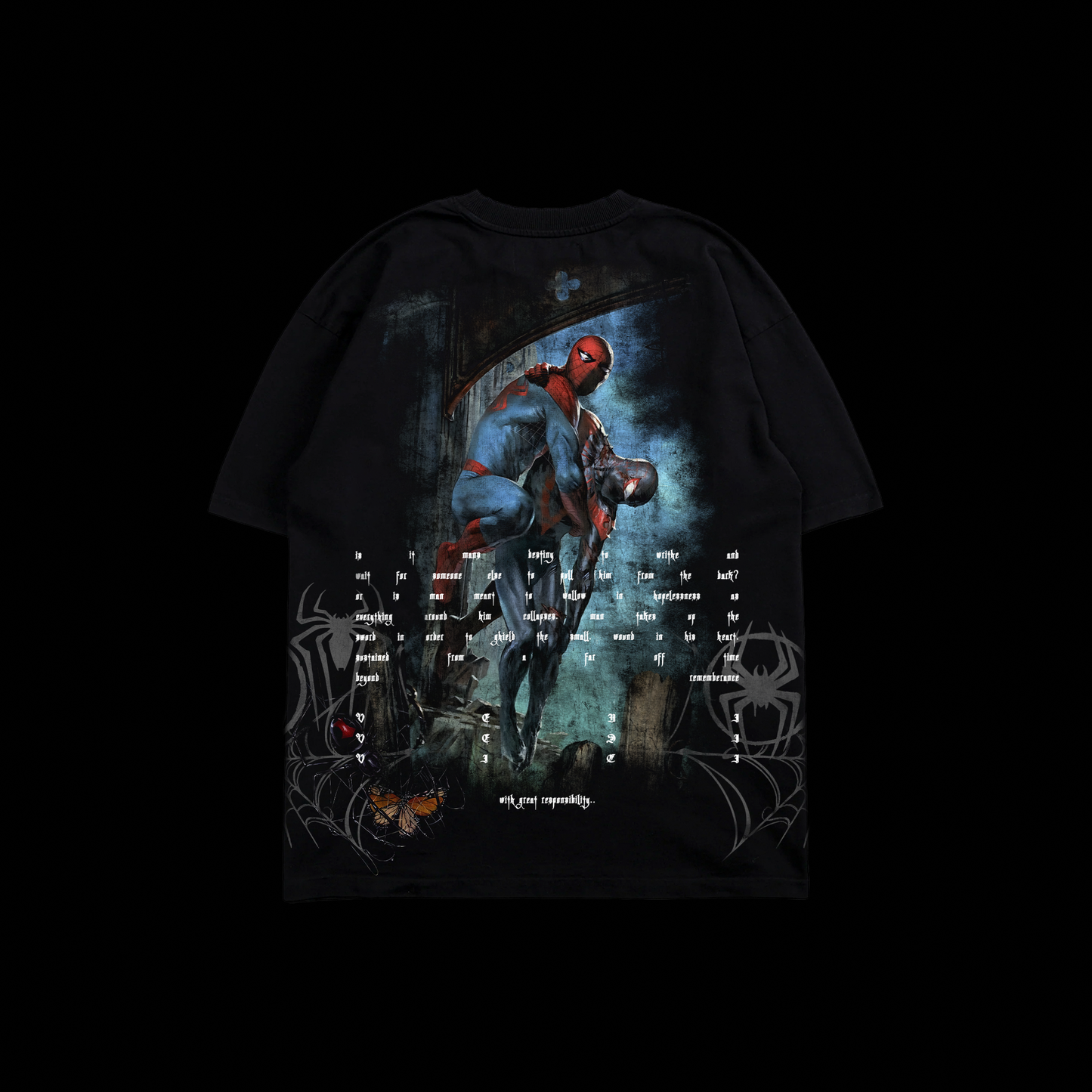 WEIGHT OF A BROKEN LEGACY '1 OF 500 | DAY IV' OS TEE IN BLACK
