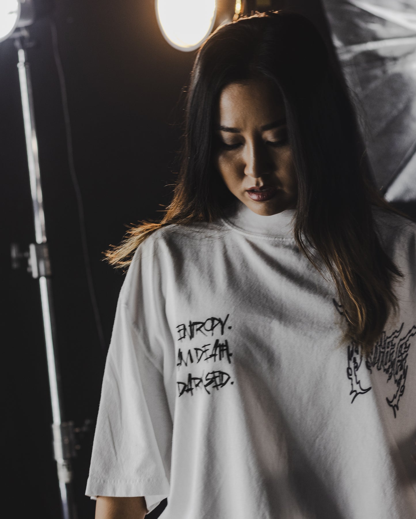 TEK DARKSEID: ENTROPY 'LIMITED' 8.5oz LA:MADE WGD TEE IN WHITE