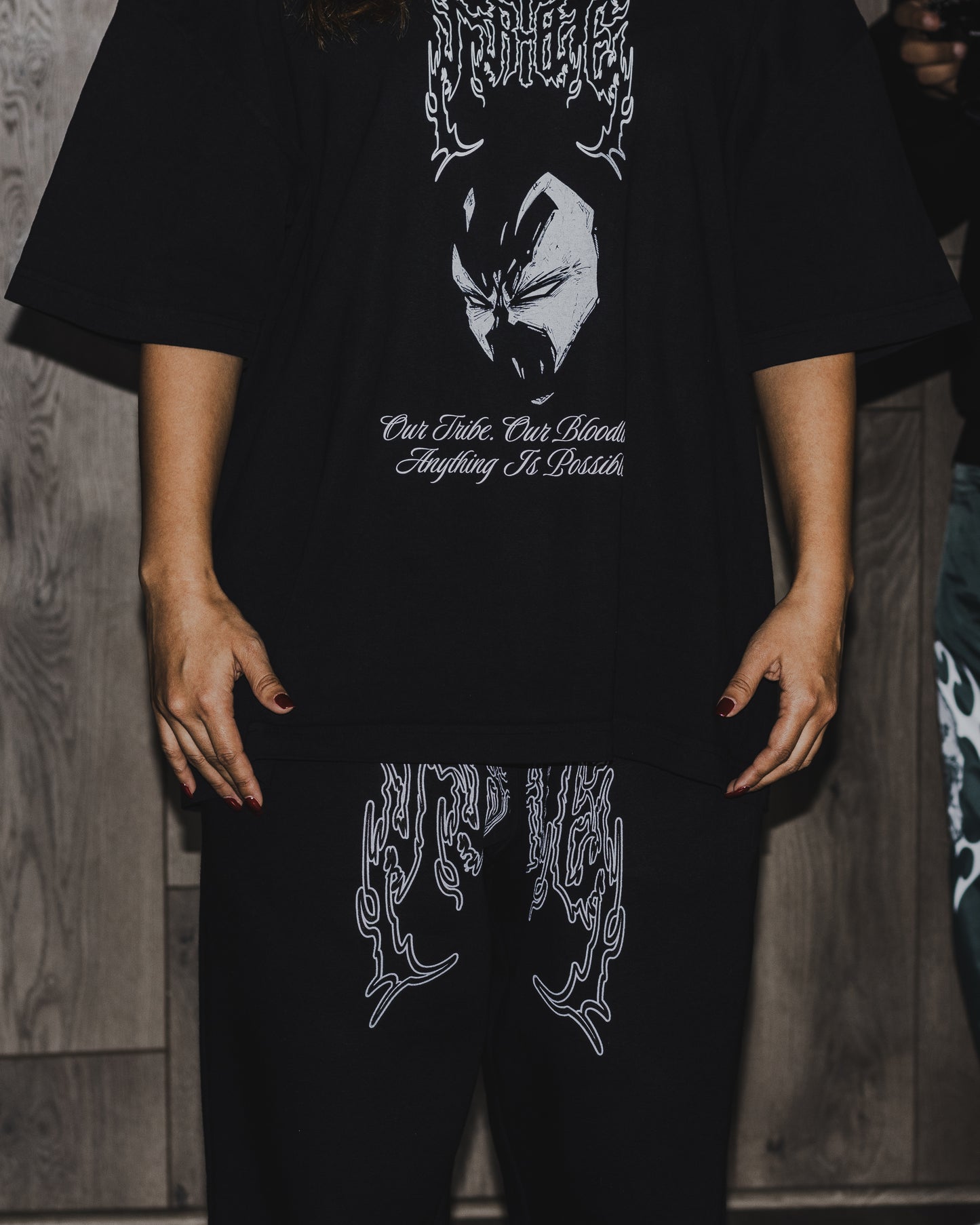 TEK SPAWN 'LIMITED' 8.5oz LA:MADE WGD TEE IN BLACK