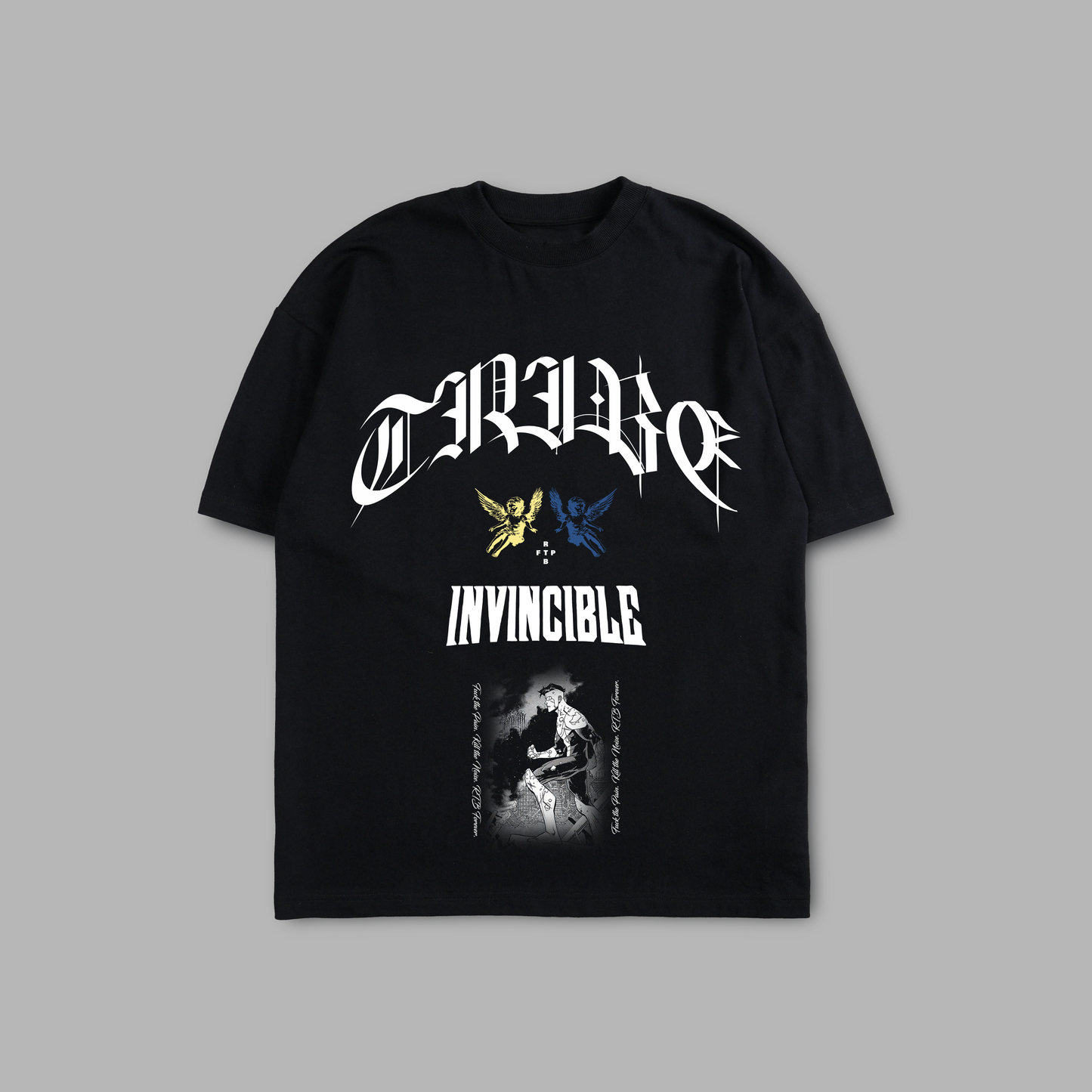 FORGED IN CHAOS 'LIMITED' 6.8oz OVERSIZED TEE IN BLACK