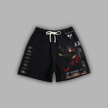 CLAN SLAYER 7" LOUNGE SHORTS IN BLACK