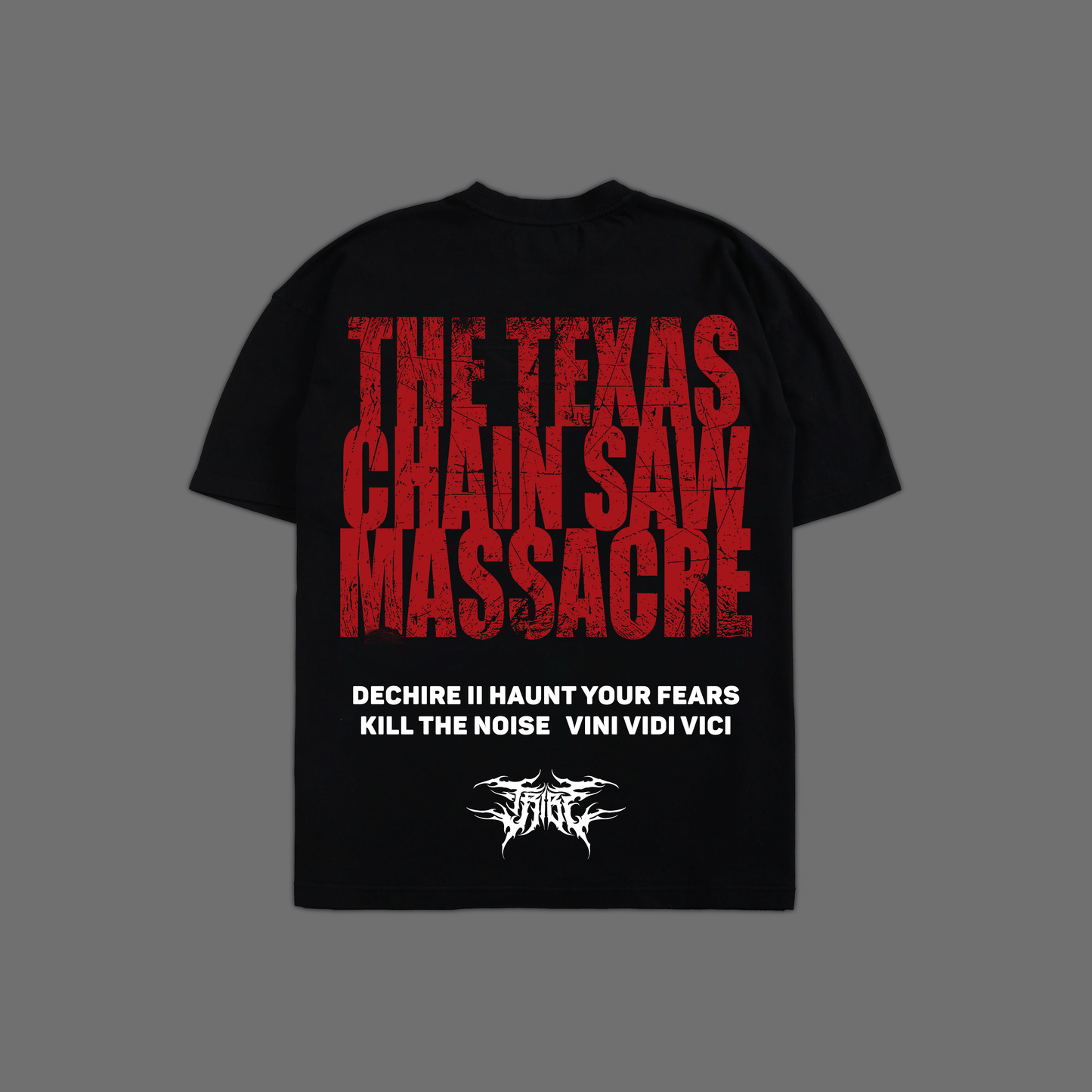 TEXAS CHAINSAW MASSACRE '1 OF 200' OVERSIZED TEE IN BLACK