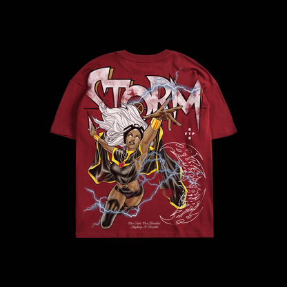 STORM | X-MEN ORIGINS 'LIMITED' OS TEE IN BLOOD RED