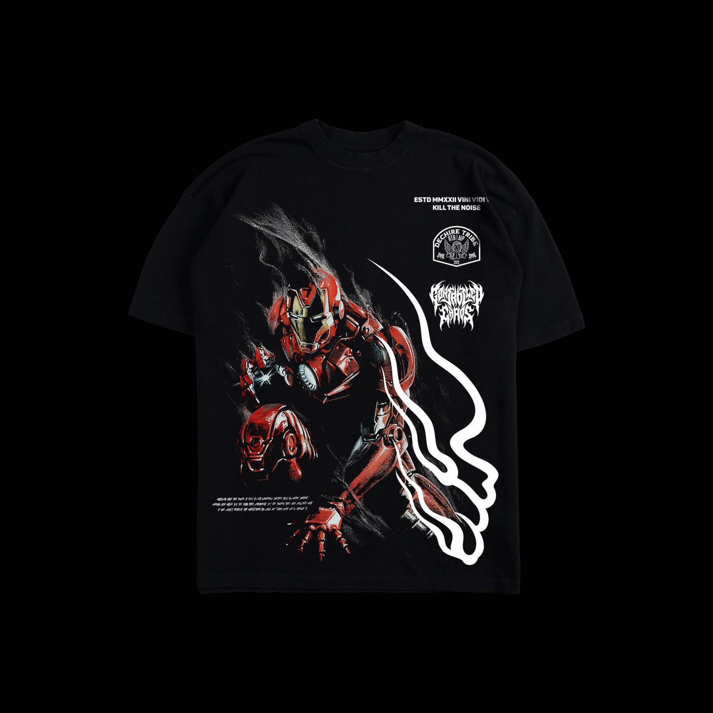 IRONMAN | FIRST AVENGER 'LIMITED' OS TEE IN BLACK