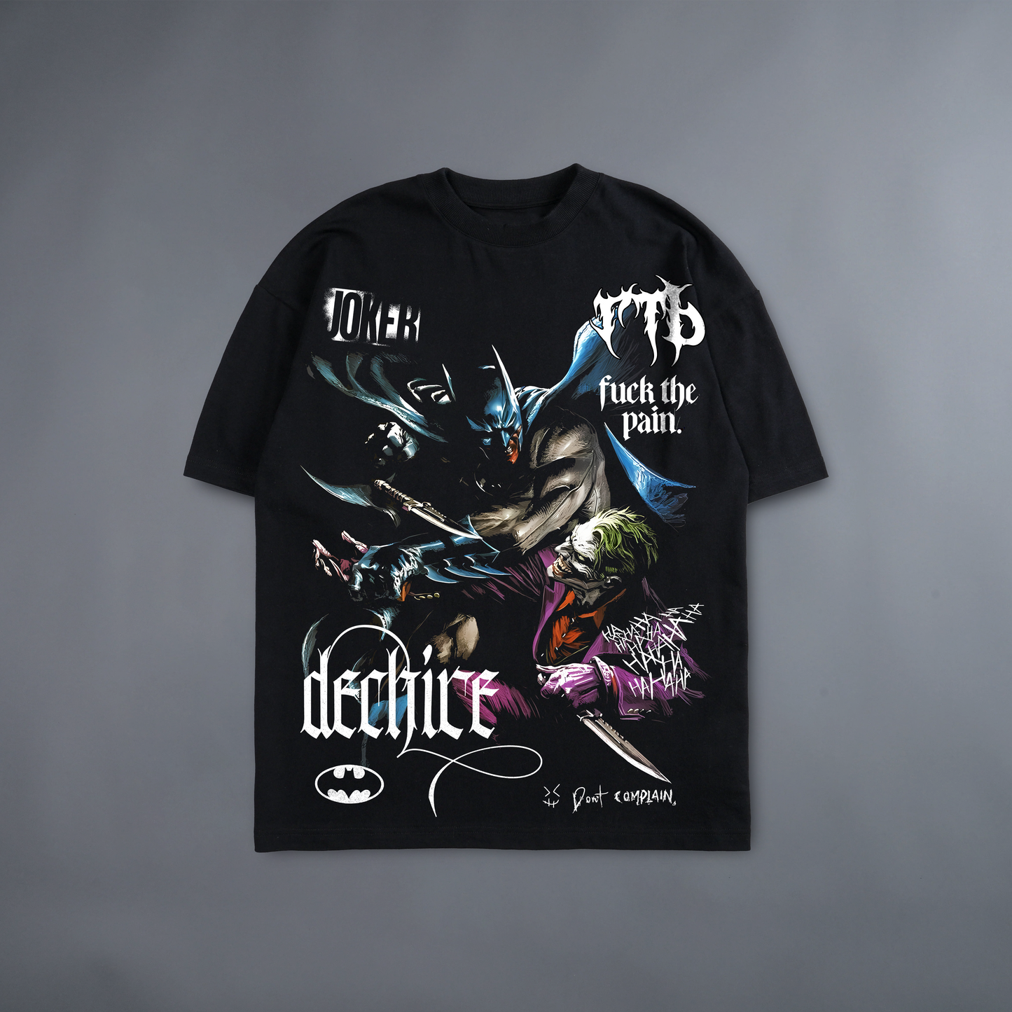 TEK JOKE'S ON YOU '1 OF 100' 8.5oz LA:MADE WGD TEE IN BLACK