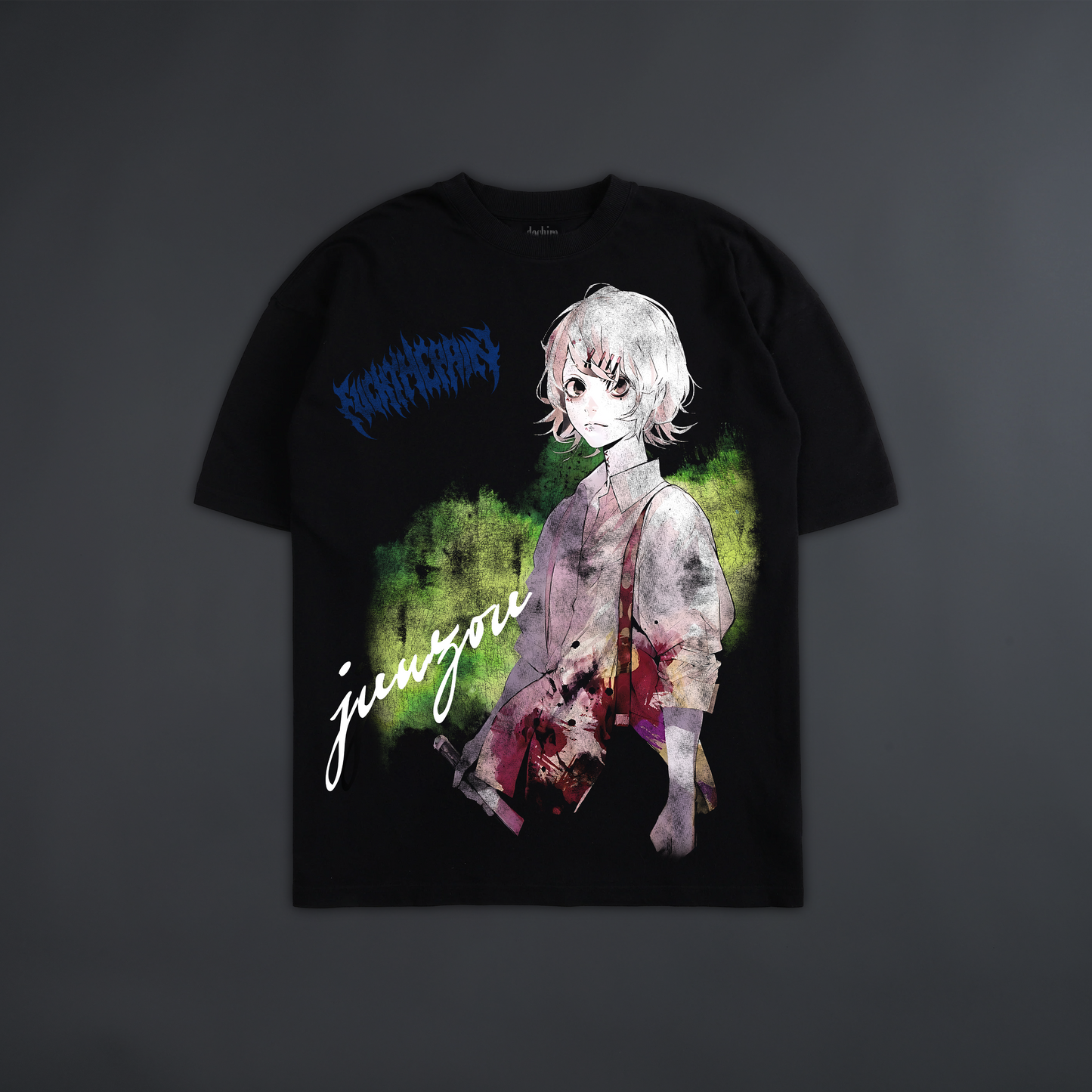 JUUZOU: THE REAPER 'LIMITED' OVERSIZED TEE IN BLACK