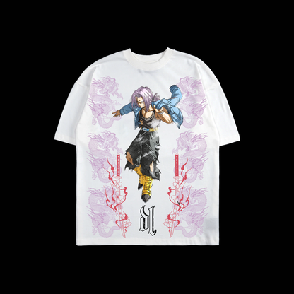 TRUNKS | MIRAI 未来 'LIMITED' OS TEE IN WHITE