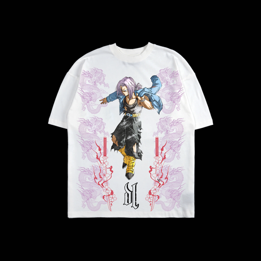 TRUNKS | MIRAI 未来 'LIMITED' OS TEE IN WHITE