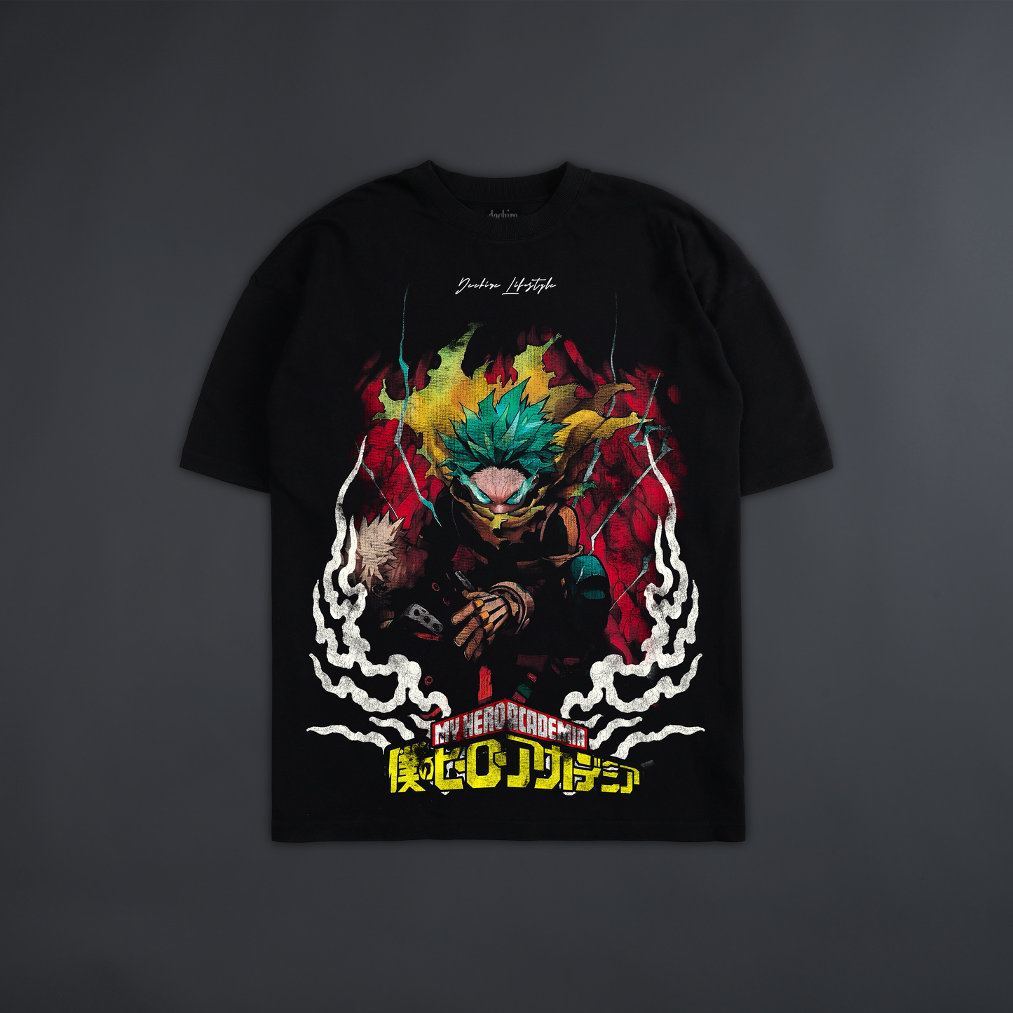 KATSUKI & IZUKU 'LIMITED' OVERSIZED TEE IN BLACK
