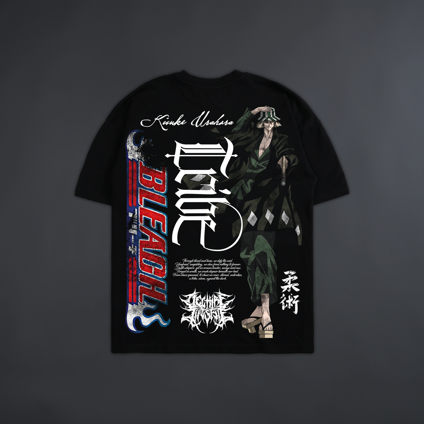 KISUKE: Geta-bōshi 'LIMITED' OVERSIZED TEE IN BLACK