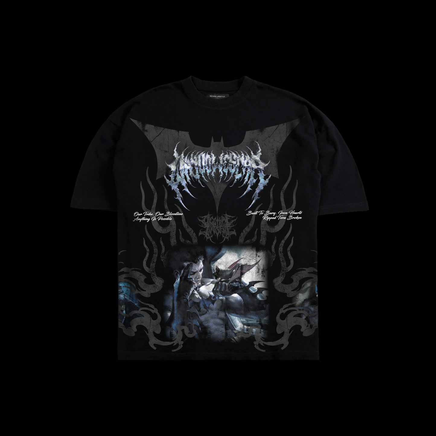 A SYMBOL OF PAIN '1 OF 500' OS TEE IN BLACK