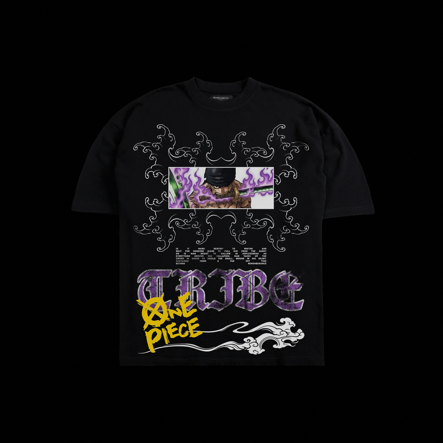 ZORO | kaizoku-gari 'LIMITED' OS TEE IN BLACK & BLOOD RED