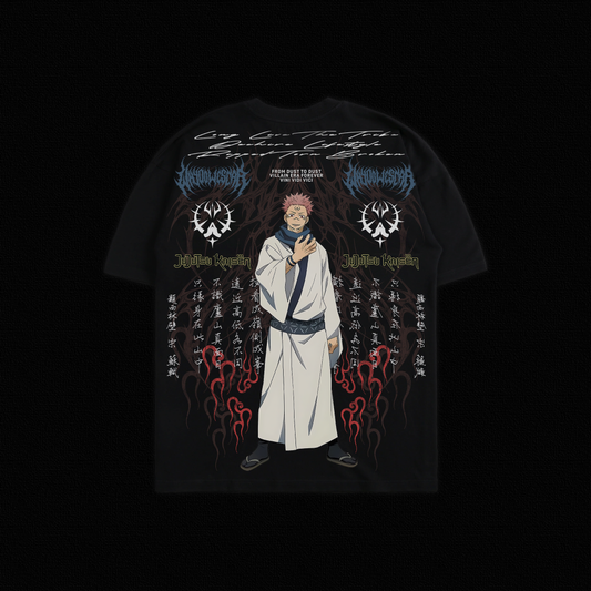 SUKUNA | JJK 'LIMITED' OS TEE IN BLACK