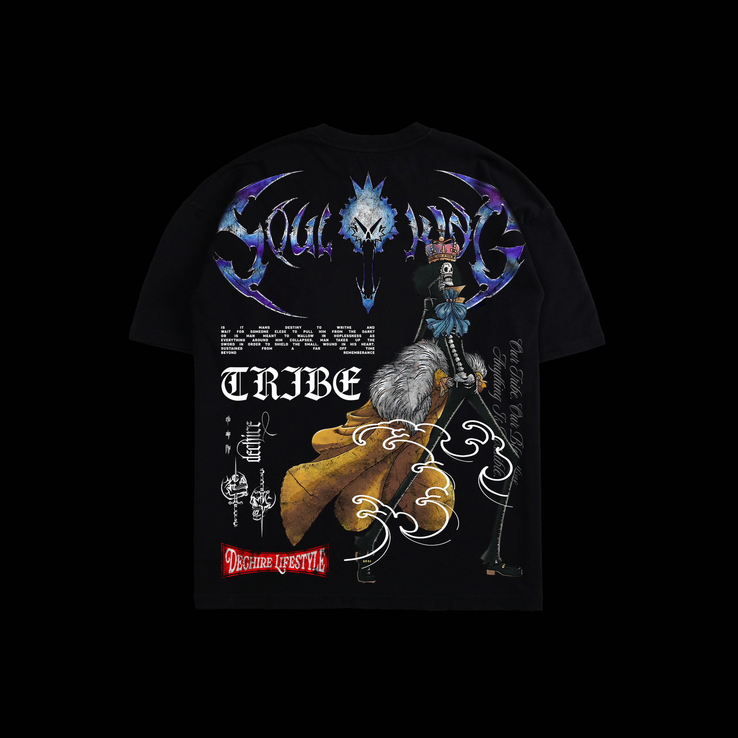 KING OF SOUL 'LIMITED' OS TEE IN BLACK