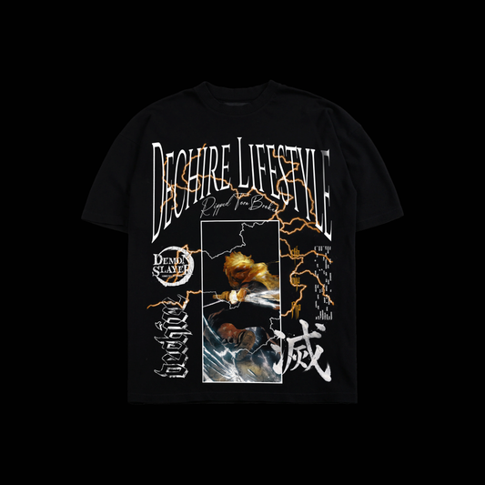 THUNDER & FLASH 'LIMITED' OS TEE IN BLACK