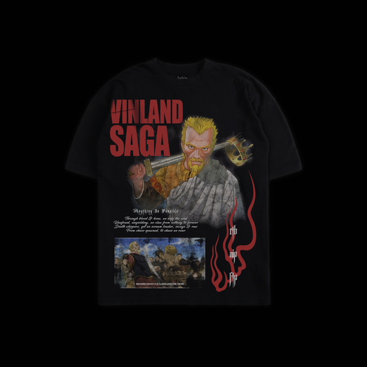 ASKELADD | VINLAND SAGA 'LIMITED' OS TEE IN BLACK