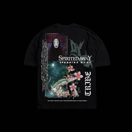 SPIRITED AWAY | 24 YEAR ANNIVERSARY 'LIMITED' OS TEE IN BLACK