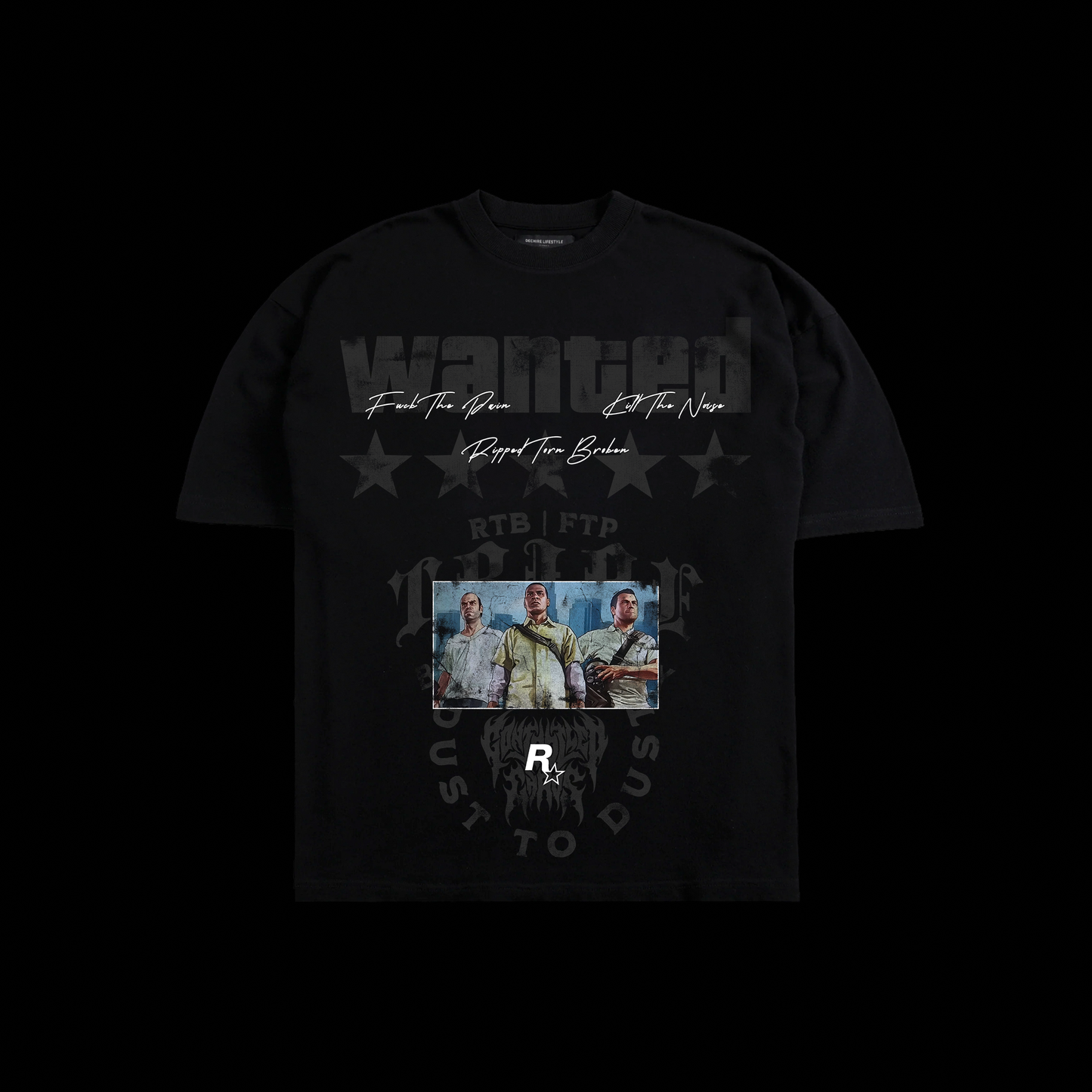 5 STARS 'LIMITED' OS TEE IN BLACK