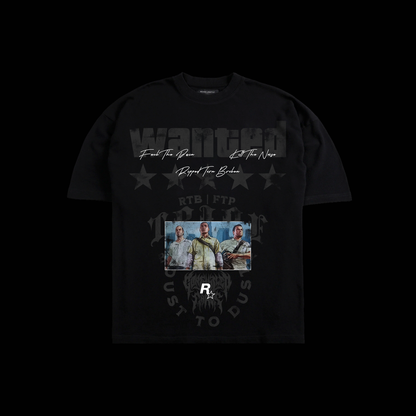 5 STARS 'LIMITED' OS TEE IN BLACK